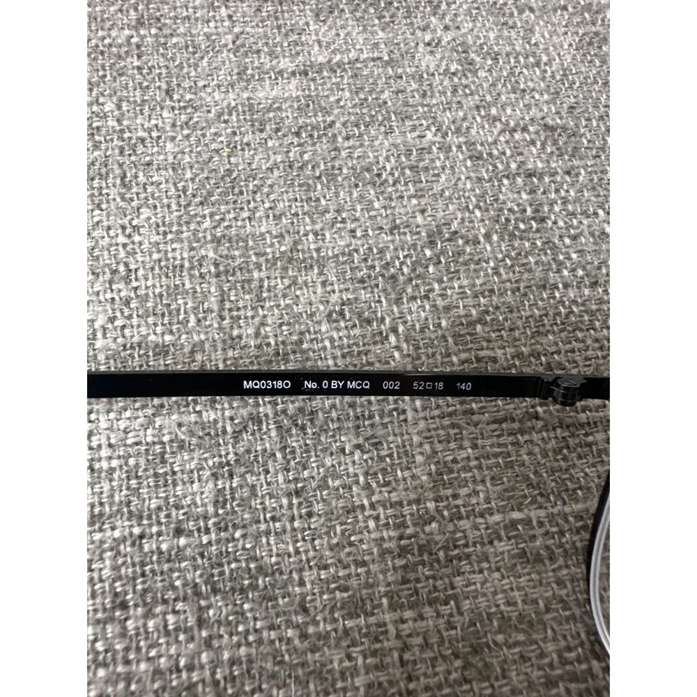 McQ Eyeglasses Frames Only Wire Metal MQ0318O 002 52MM Briller Kvinder Black